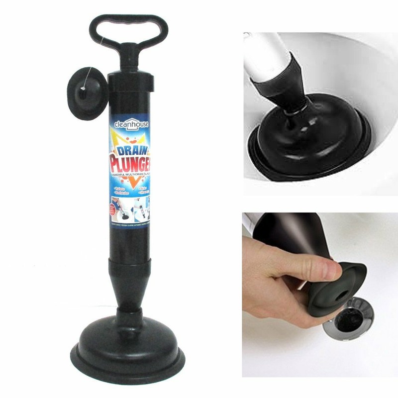 High Pressure Powerful Pump Multi-Drain Plunger Bathroom Kitchen Toilet Shower gallery