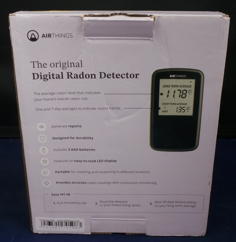 AirThings Portable Handheld Digital RADON Detector! 2350 Home Basement BRAND NEW gallery