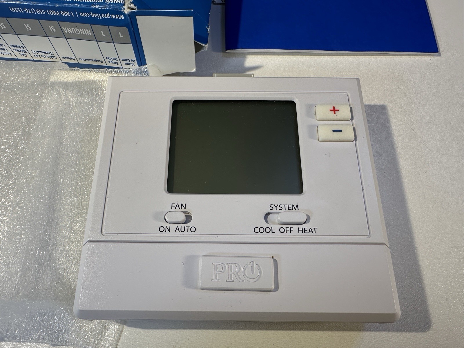 PRO1 IAQ T701 Electronic & Gas Thermostat White Non-Programmable gallery
