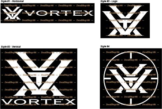 Vortex Optics - Tactical/Hunting Scopes - Vinyl Die-Cut Peel N' Stick Decals gallery