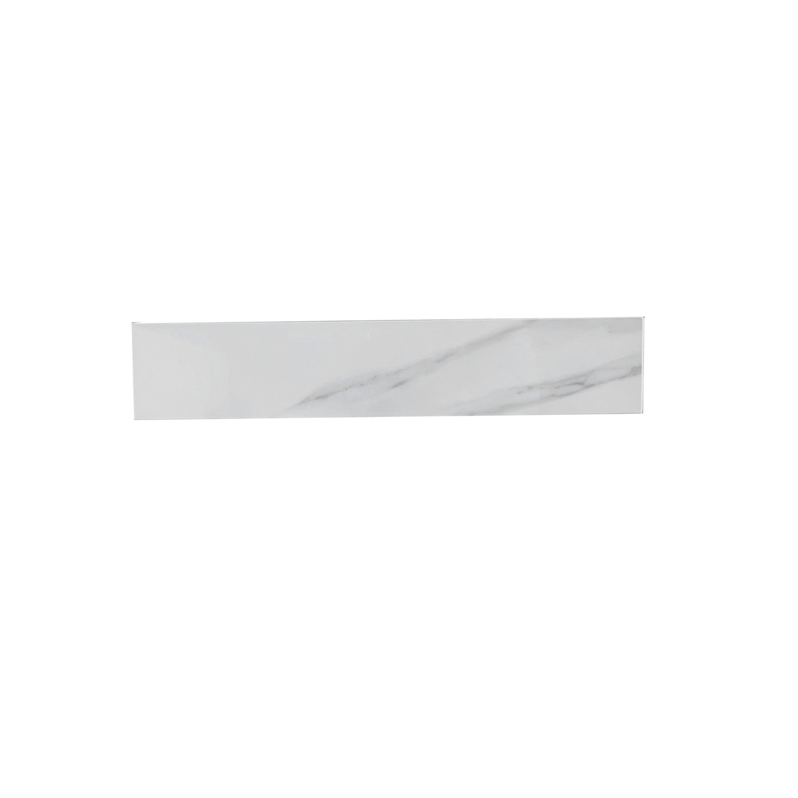 22" Sidesplash Vanity Top 4" Backsplash Carrara White Veins gallery
