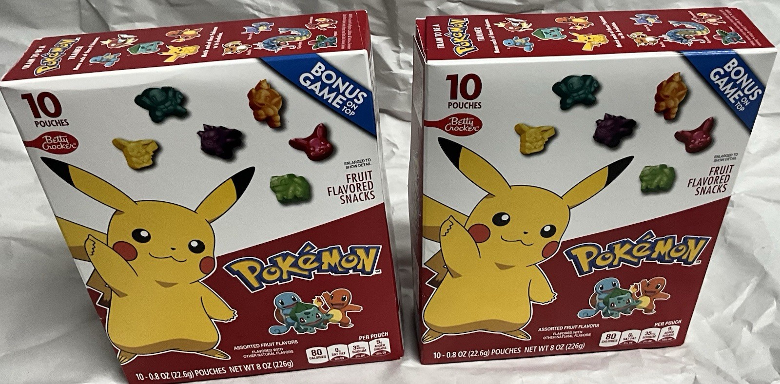 (2 pack) Pokemon Fruit Flavored Snacks, Fat Free and Gluten Free, EXP Sept. 2026 gallery