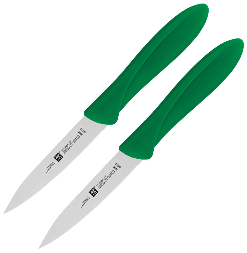 2 PACK Henckels Zwilling Kitchen Parer Knife 4" Stainless Steel Blade Plastic gallery