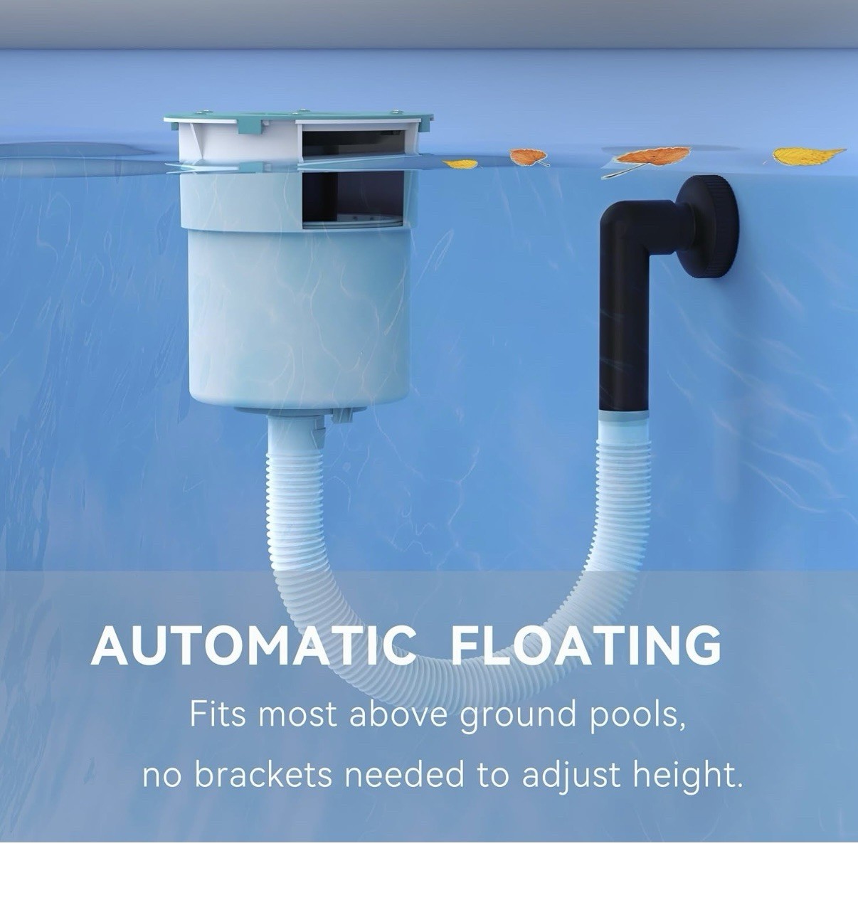 Surface Float Skimmer Upgrade No Installation Required with10 Filter Socks Pool gallery