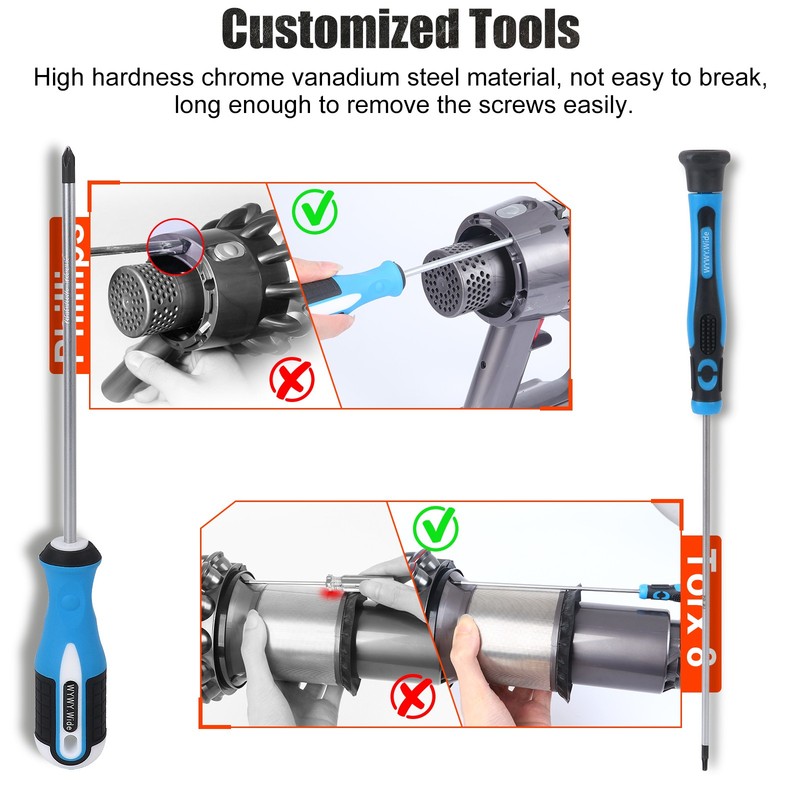 Customized Screwdriver Set for Dyson V6 V7 V8 V10 V11 V12 V15 Vacuum Cleaner gallery