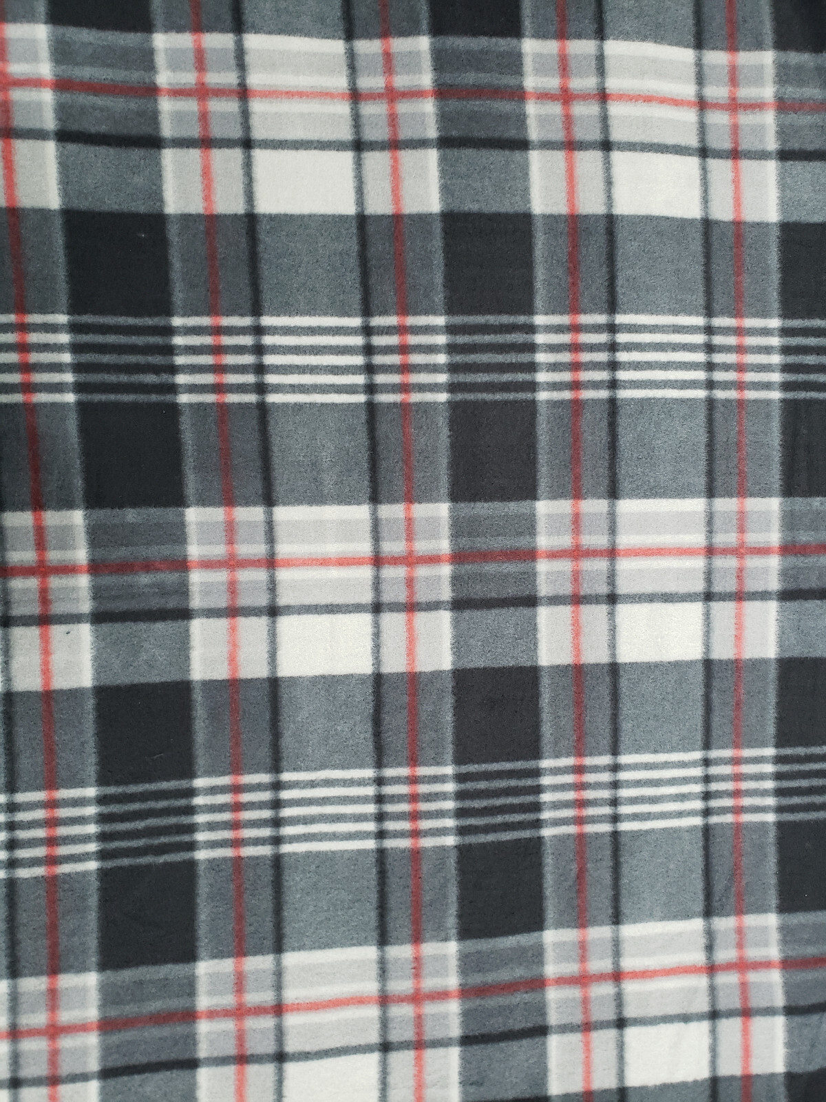 Black and Gray Plaid pattern Soft Comfort Fleece Throw Blanket 50x 60" new gallery