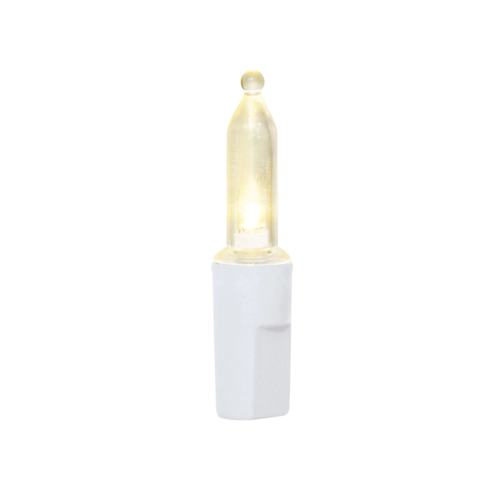 NEW Holiday Time 500-Count Warm White LED Dome Icicle Lights w/ White Wire 52ft gallery