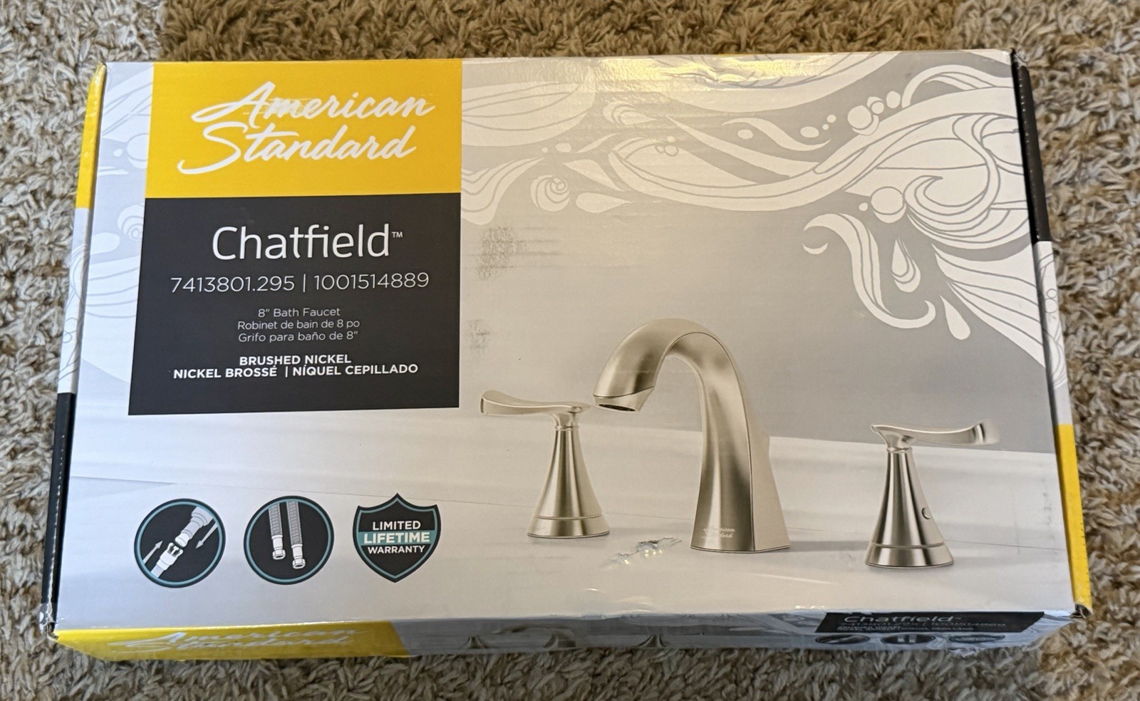 American Standard Chatfield Widespread Bathroom Faucet Brushed Nickel 741380129 gallery