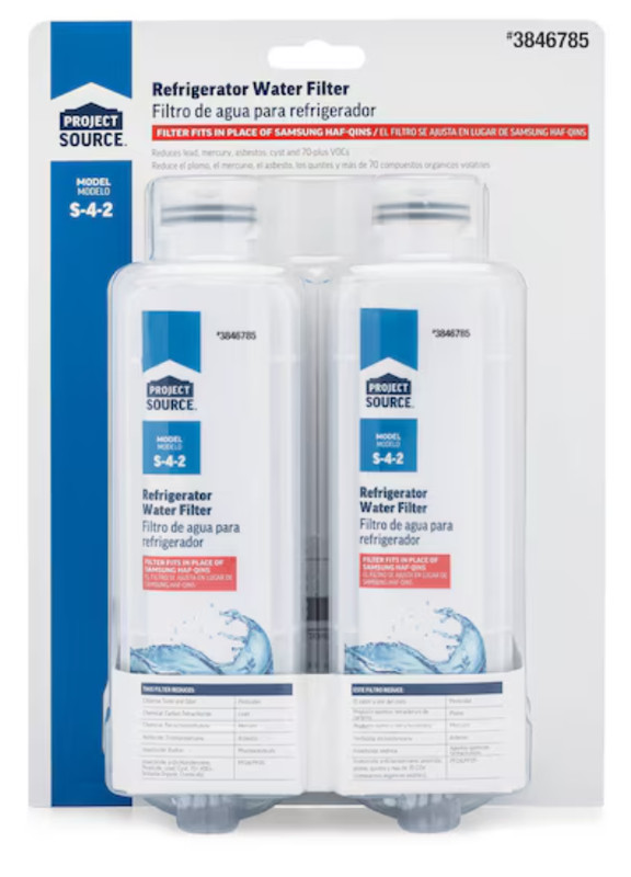 Project Source Twist-in Refrigerator Water Filter (S-4-2) 2-Pack - HAF-QINS gallery