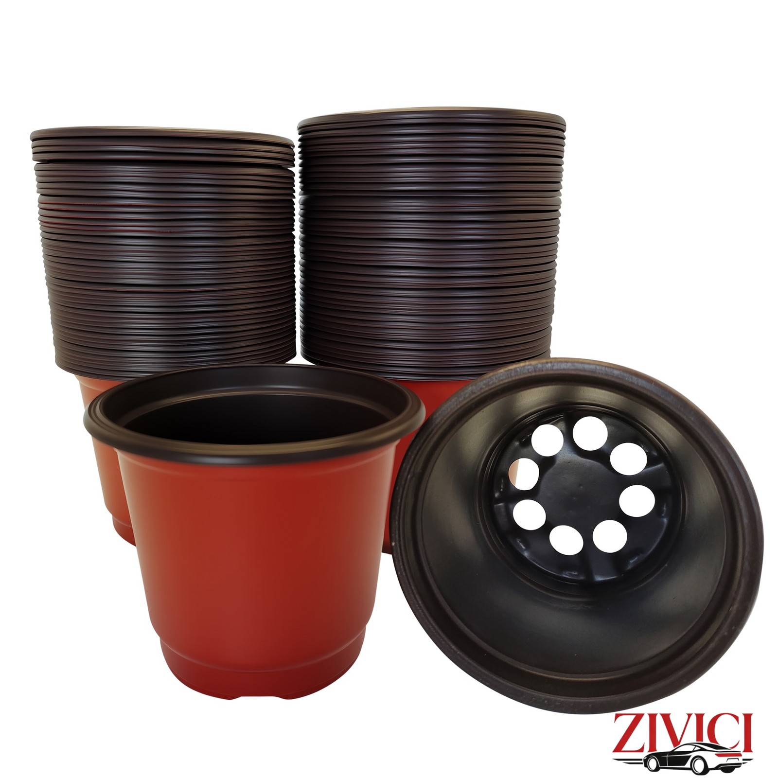 4Inch Flower Plant Pots 100Pcs Multi-Purpose Plastic Nursery Garden Containers gallery