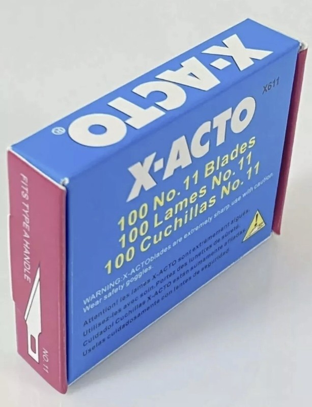 100Pcs for X-ACTO Knife Scoring Sharp #11 Blades EXacto Set Hobby Craft Arts USA gallery