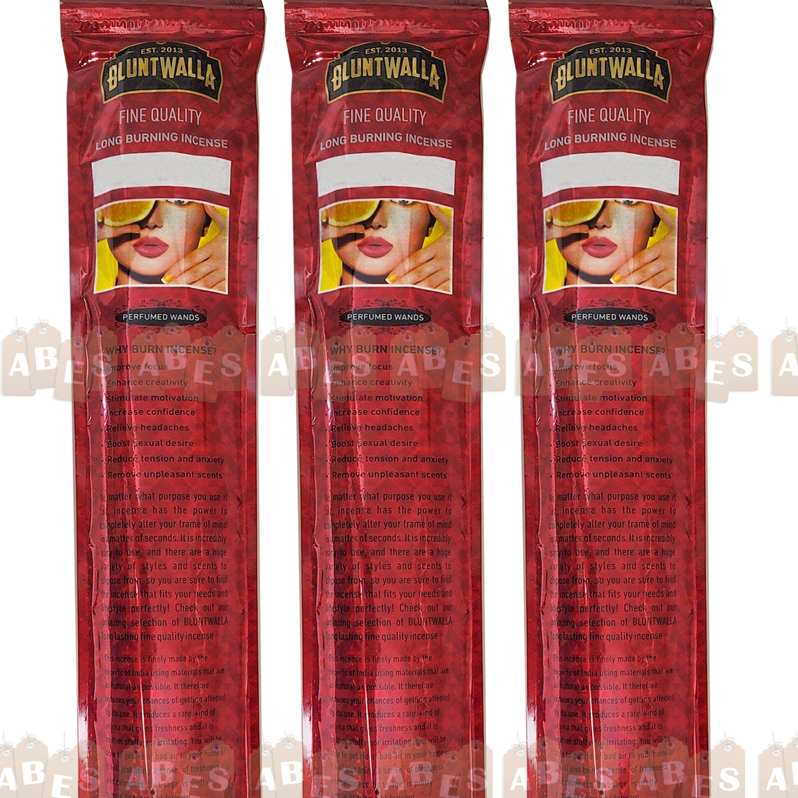 3-PACK Bluntwalla 19" JUMBO Incense Sticks Air Freshener ~30ct Packs YOU CHOOSE gallery