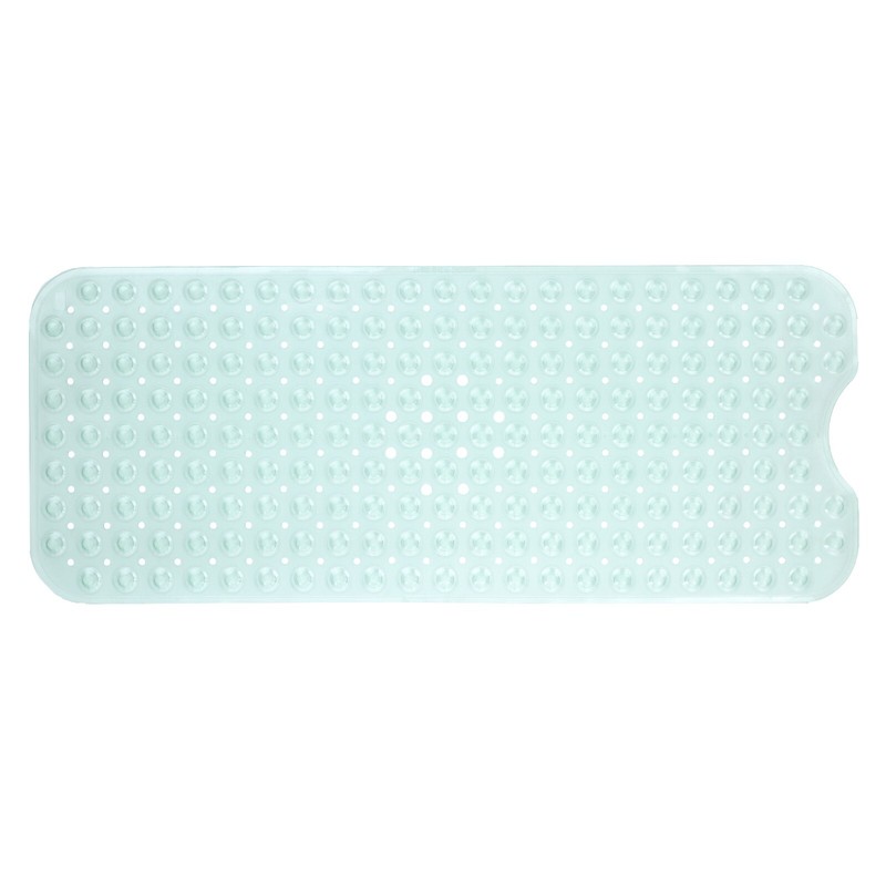 Extra Long Bath Mat: Light Green Non-Slip Bath Safety Mat with Suction Cups gallery