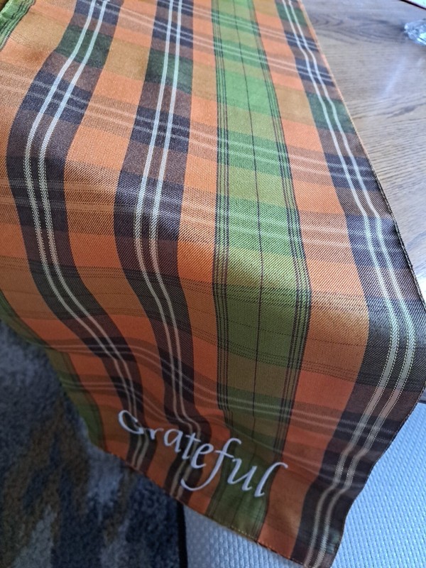 Better Home 100% Polyester Plaid Table Runner Fall Grateful Thanksgiving 12"x70" gallery