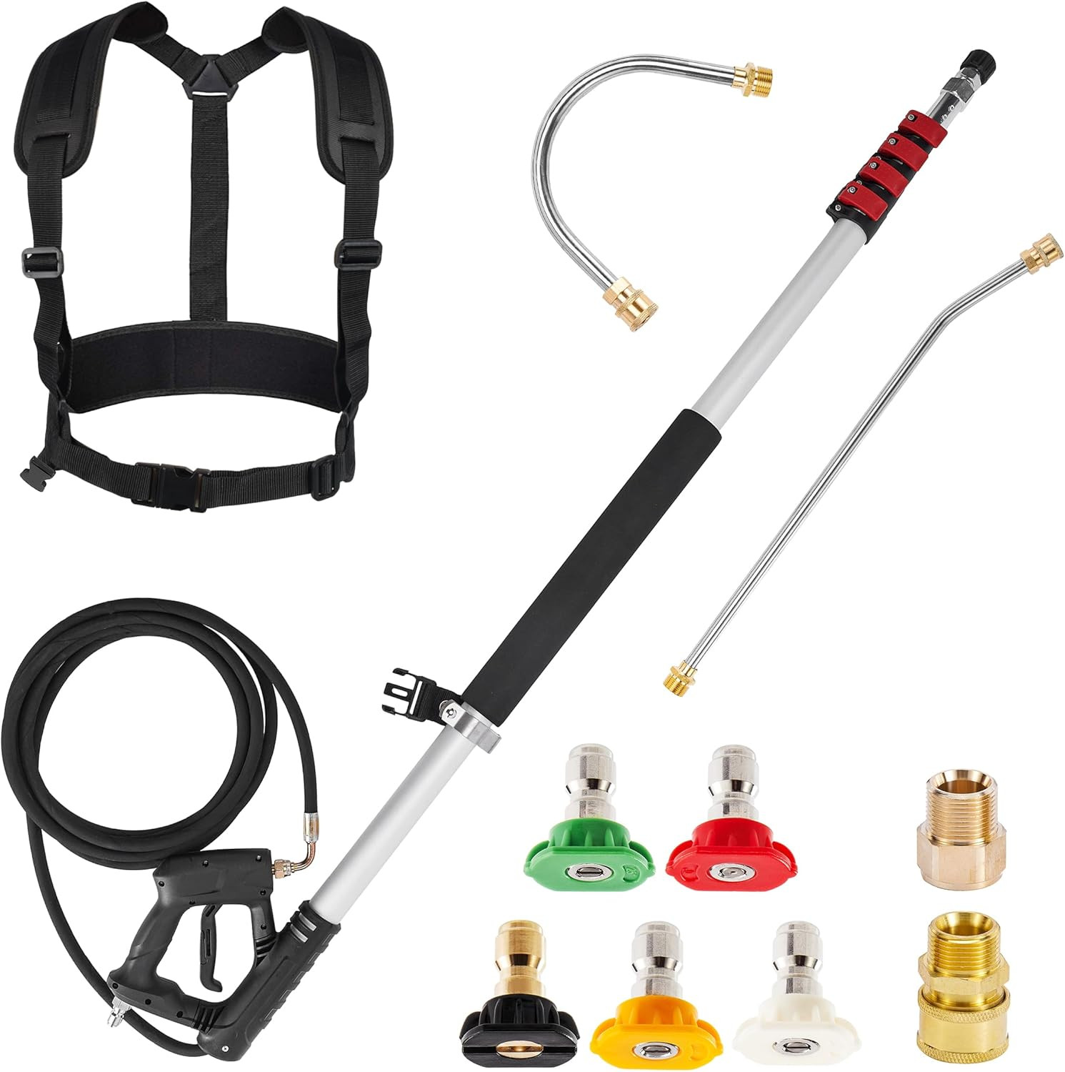 Telescoping Pressure Washer Wand, 20 Feet Aluminum High Power Washer Telescopic gallery