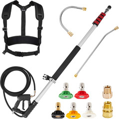 Telescoping Pressure Washer Wand, 20 Feet Aluminum High Power Washer Telescopic