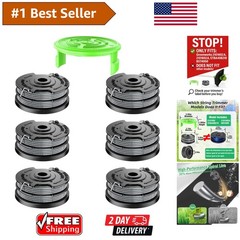 6 Spools + 1 Cap: Dual-Line Replacement for Greenworks Trimmers – Perfect Fit