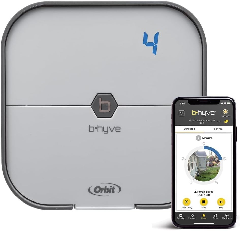 Orbit B-hyve 57915 Indoor Smart Sprinkler Controller Wi-Fi 4-Zone App Controlled gallery