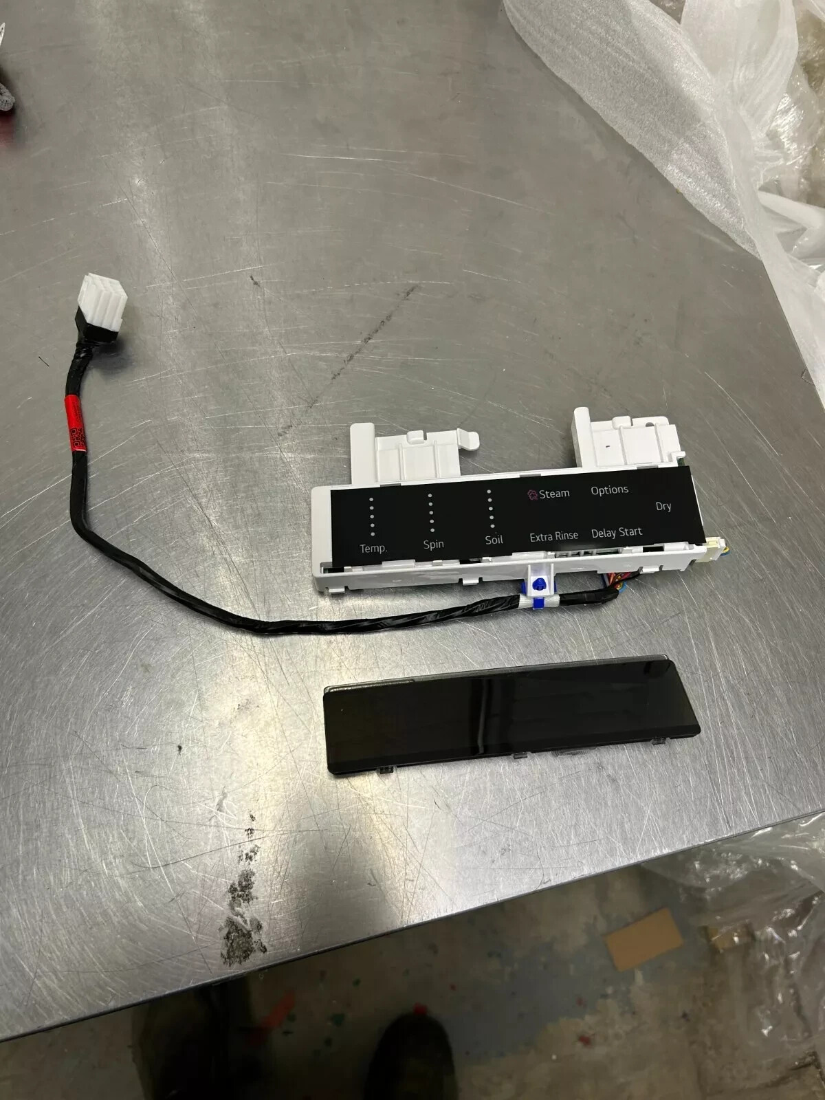 LG Washer/Dryer Display Assembly with Cover EBR33166415 Model WM6998HBA Tested gallery