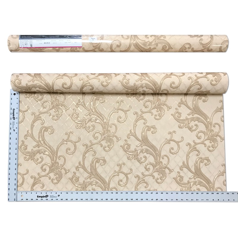 Modern rose gold Wallpaper roll embossed diamonds metallic Damask wall coverings gallery