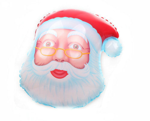 2PCS Santa Claus Helium Foil Balloon Holidays Party Decoration Free Air Pumper gallery