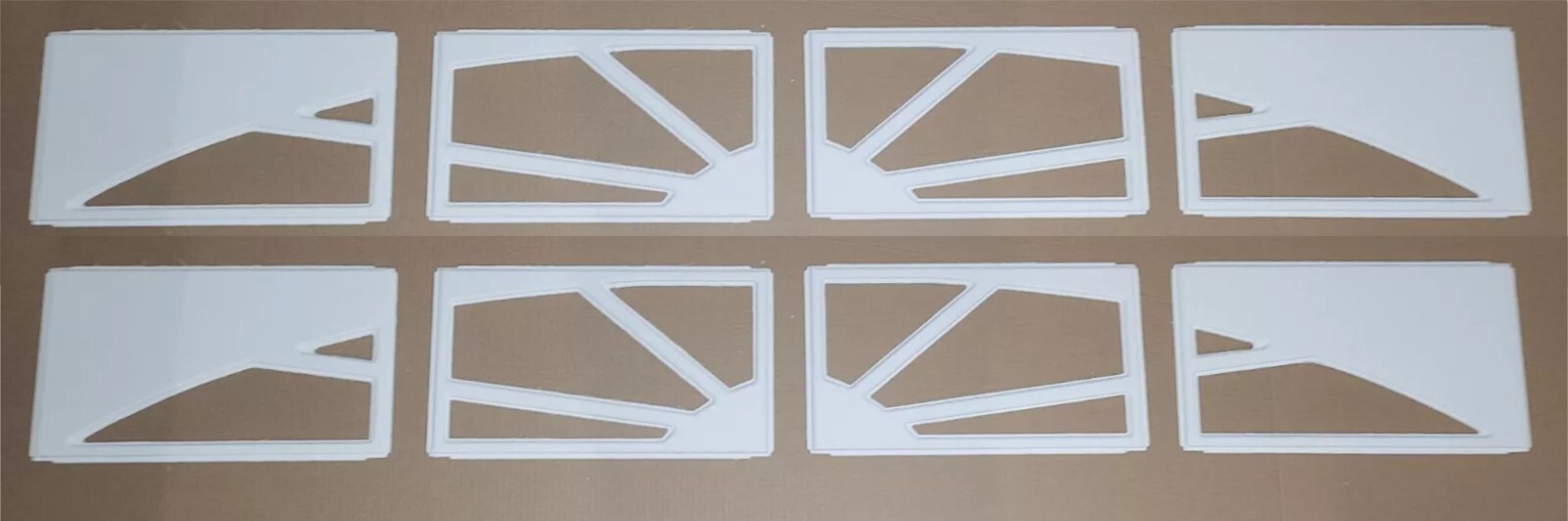 8pc Clopay Sunset Replacement Insert Grilles Short Panel Garage Door White 503 gallery