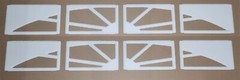 8pc Clopay Sunset Replacement Insert Grilles Short Panel Garage Door White 503