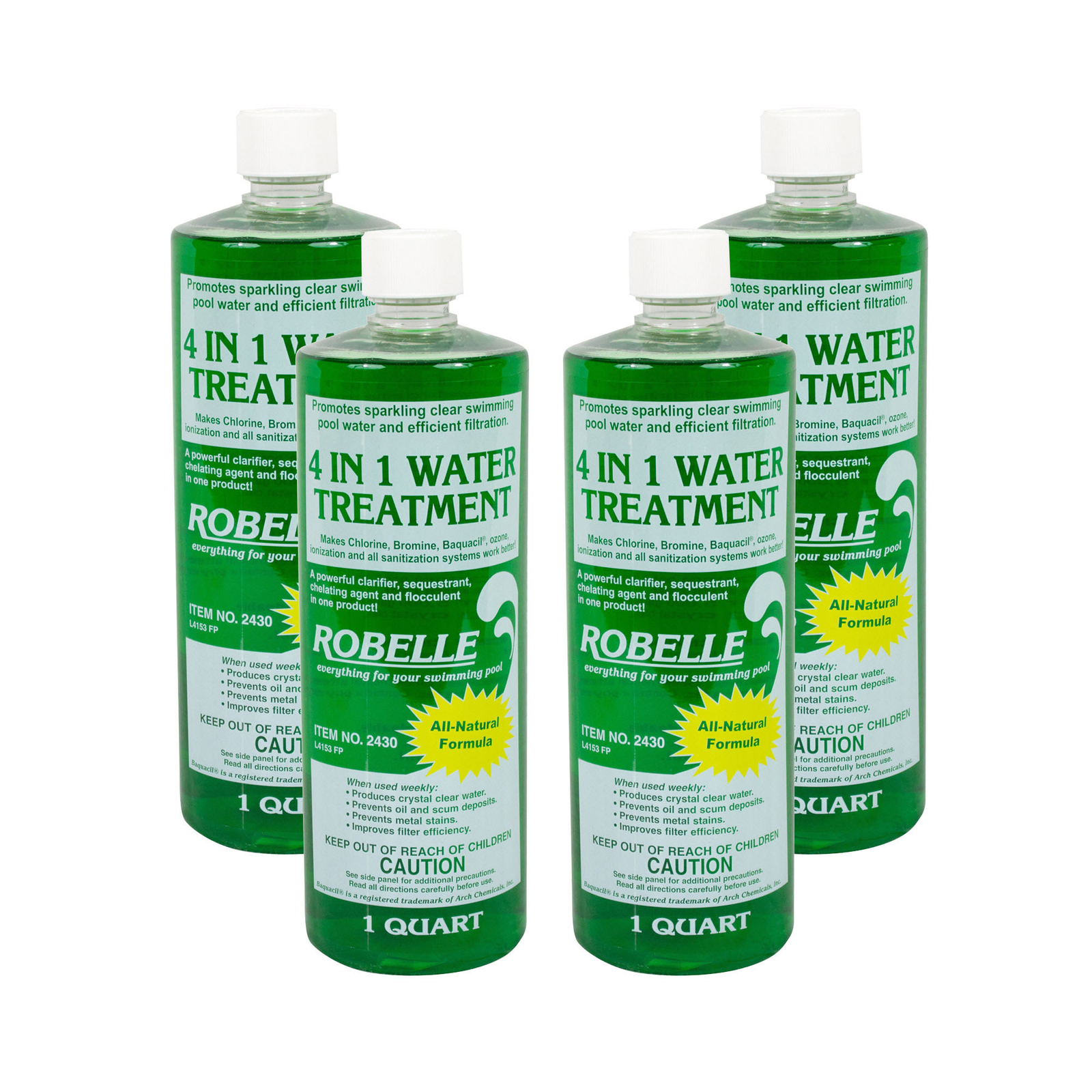 Robelle 4-in-1 Flocculant Clarifier Sequestrant Chelating Swimming Pool - 4 Qts. gallery