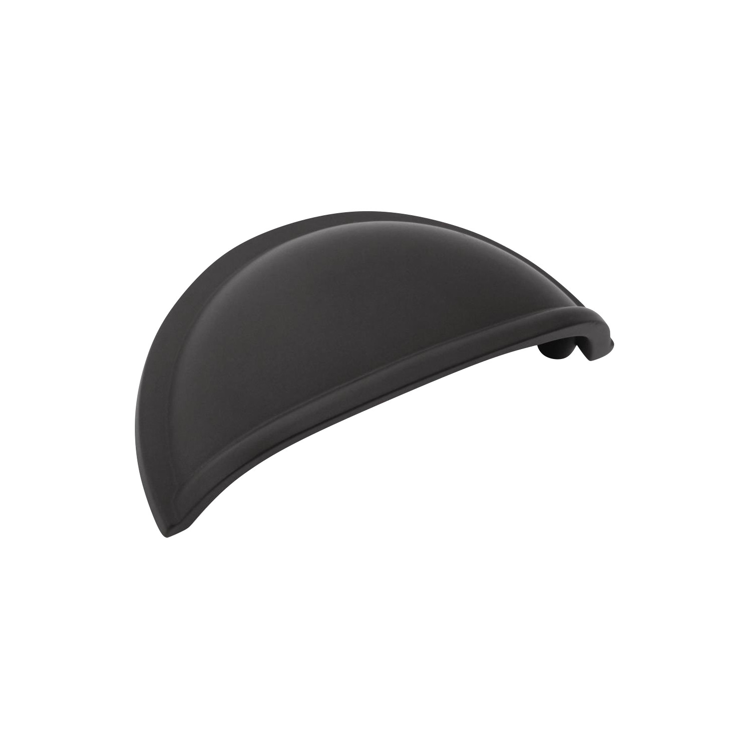 Amerock Cup 3" Flat Black Kitchen Cabinet Drawer Door Handle Pull BP53010FB gallery