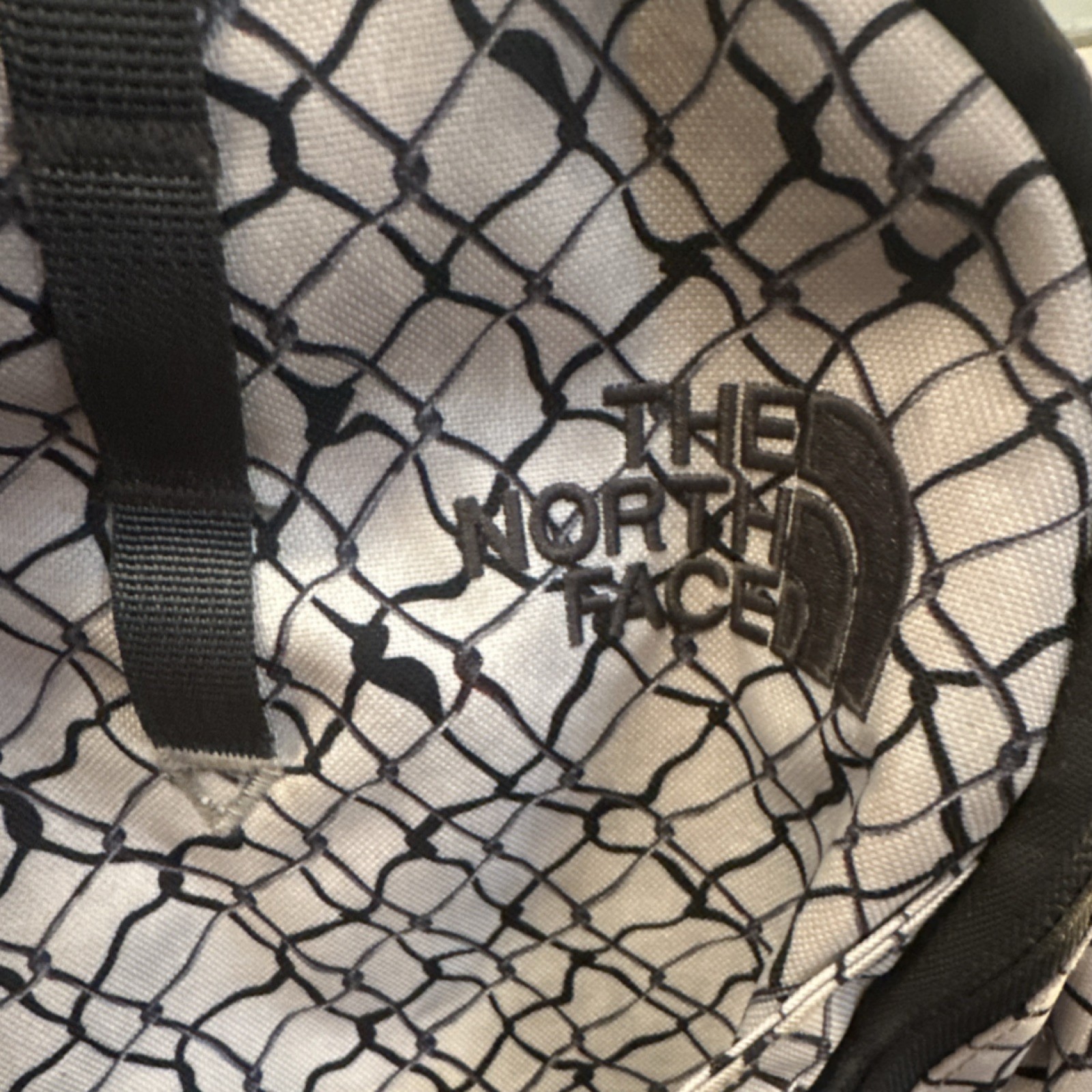 The North Face Jester 29L Backpack Zip Laptop Sleeve Black/White Pattern 2
