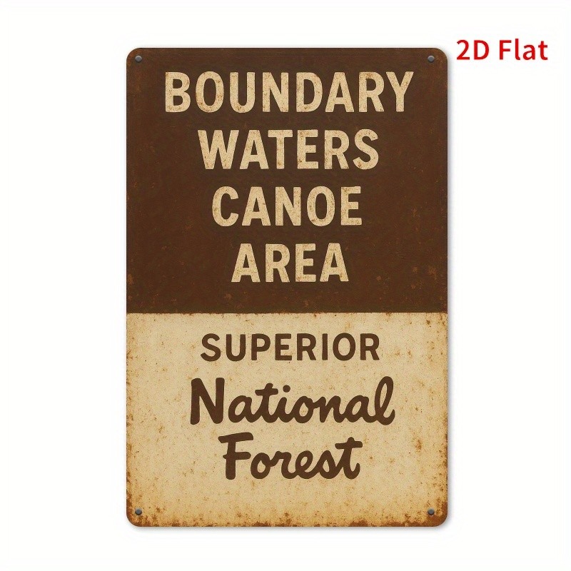 Boundary Waters Canoe Area Metal Sign Superior National Forest Wall Art Decor gallery
