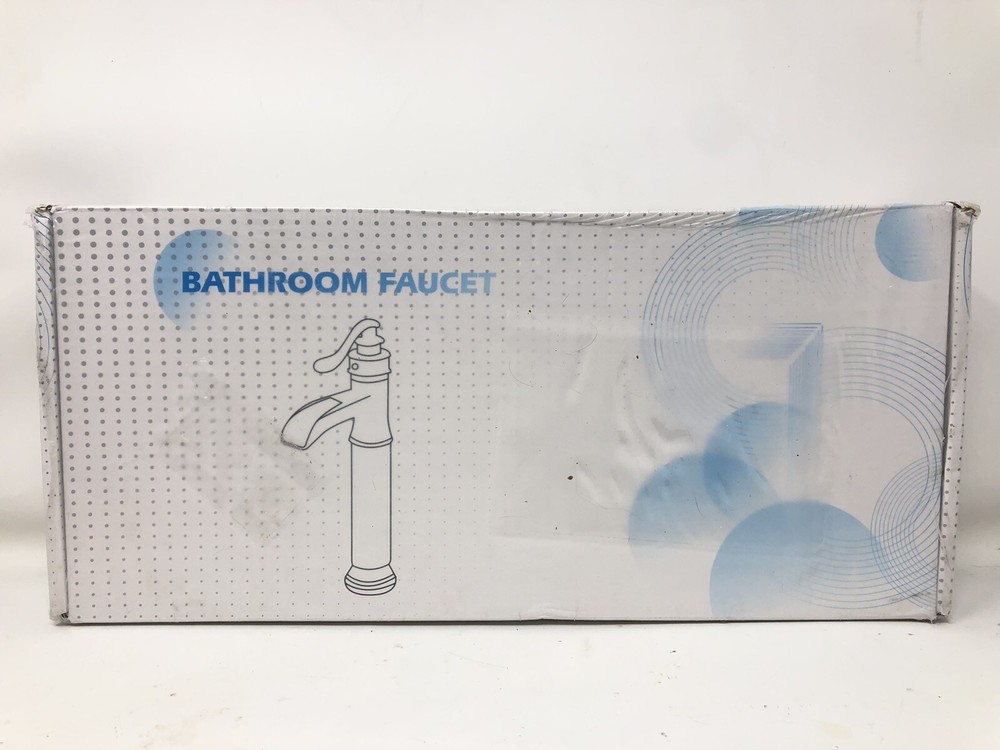 BWE Waterfall Single Hole Single Handle Vessel Bathroom Faucet With Pop up Drain