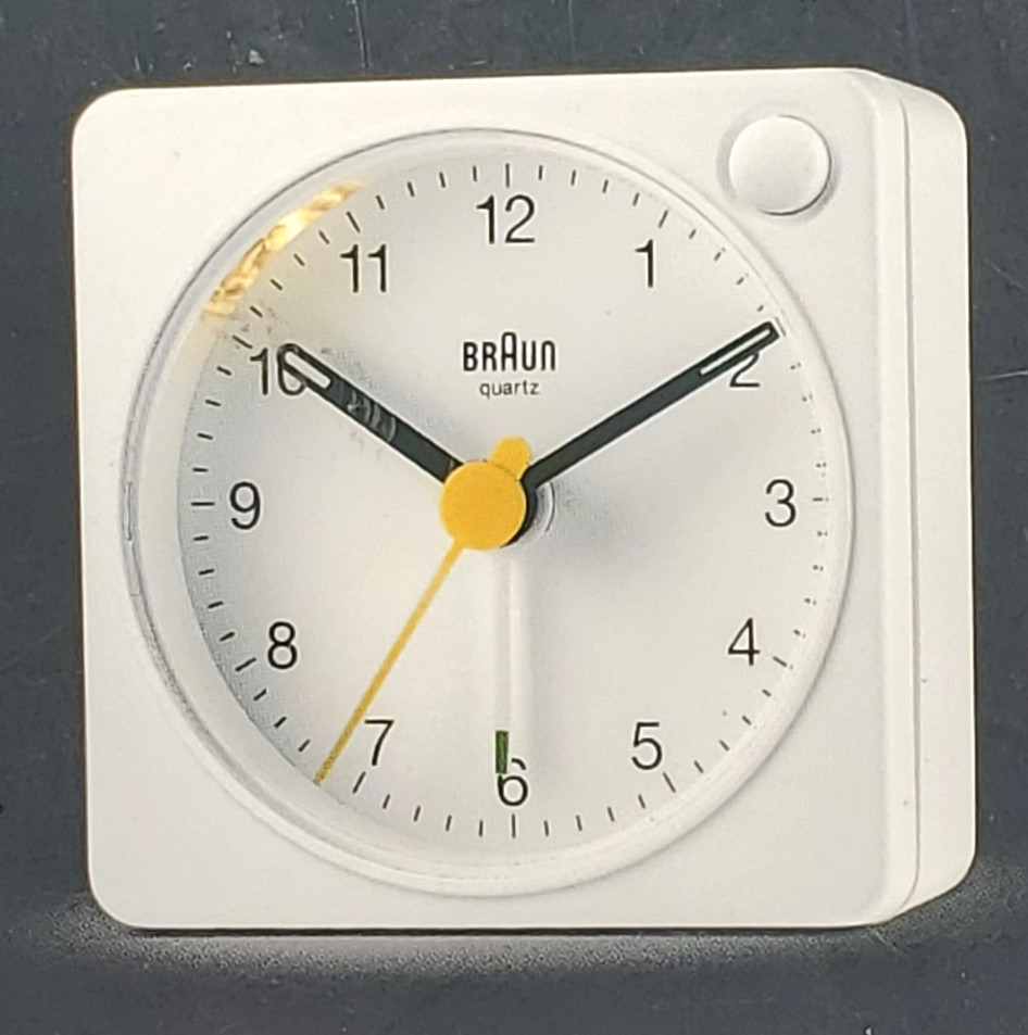 BRAUN Travel Alarm Clock Mini-Analog Alarm Clock Braun BC02XW gallery