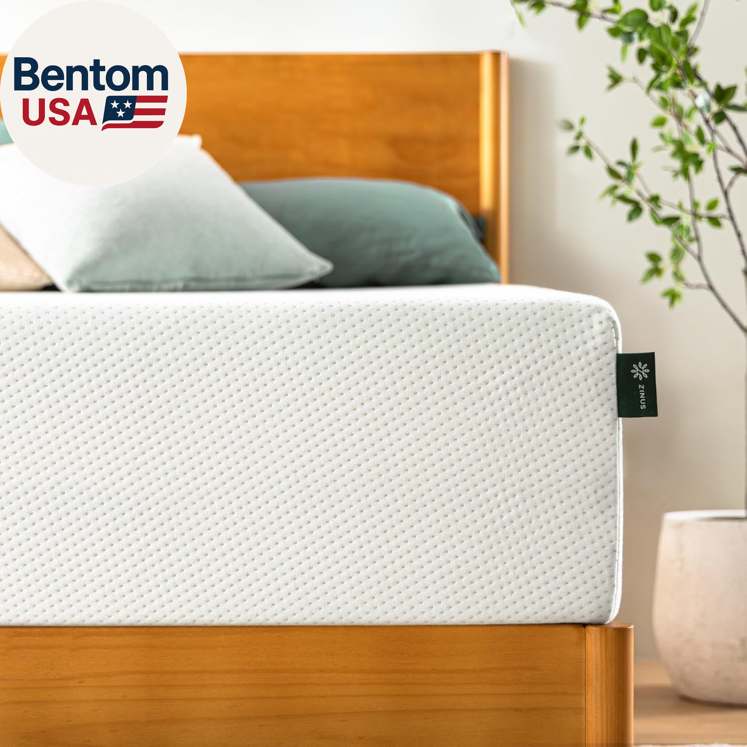12 Inch Full Green Tea Memory Foam Mattress [New Version], Fiberglass Free, Medi gallery