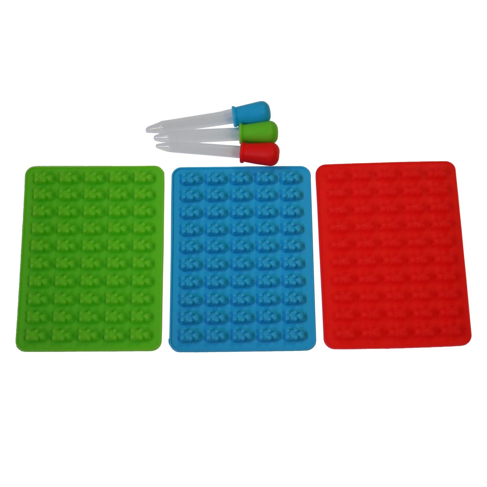 3pcs Silicone Candy Making Molds Gummy Bear Molds Candy Making Supplies with 3 D gallery