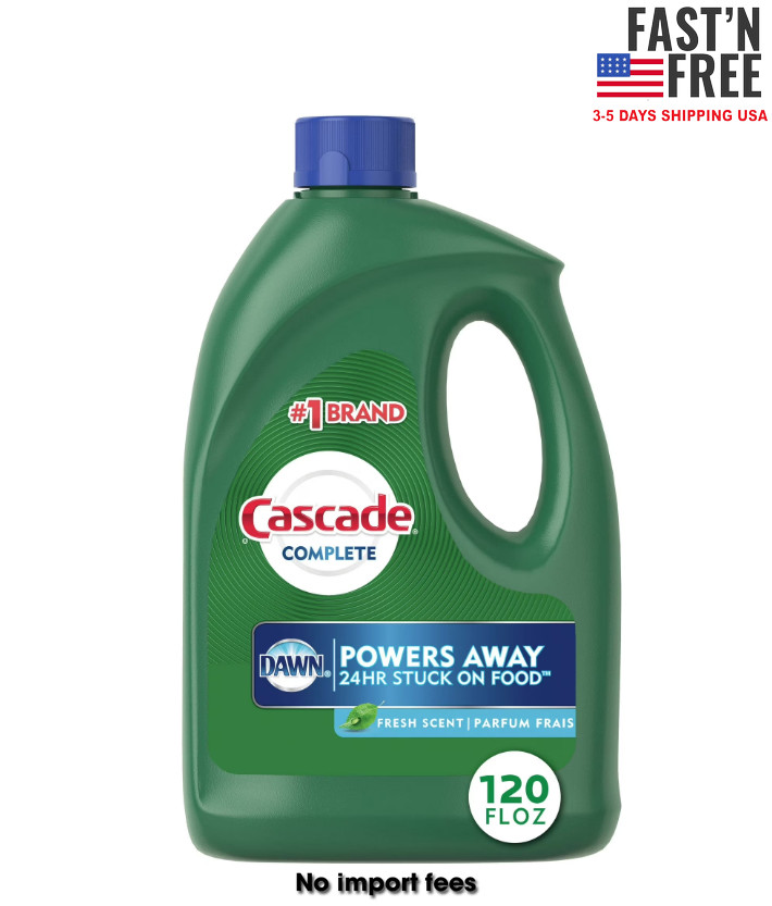 Cascade Complete Dishwasher Detergent Liquid Gel, Dish Detergent, 120 fl oz gallery