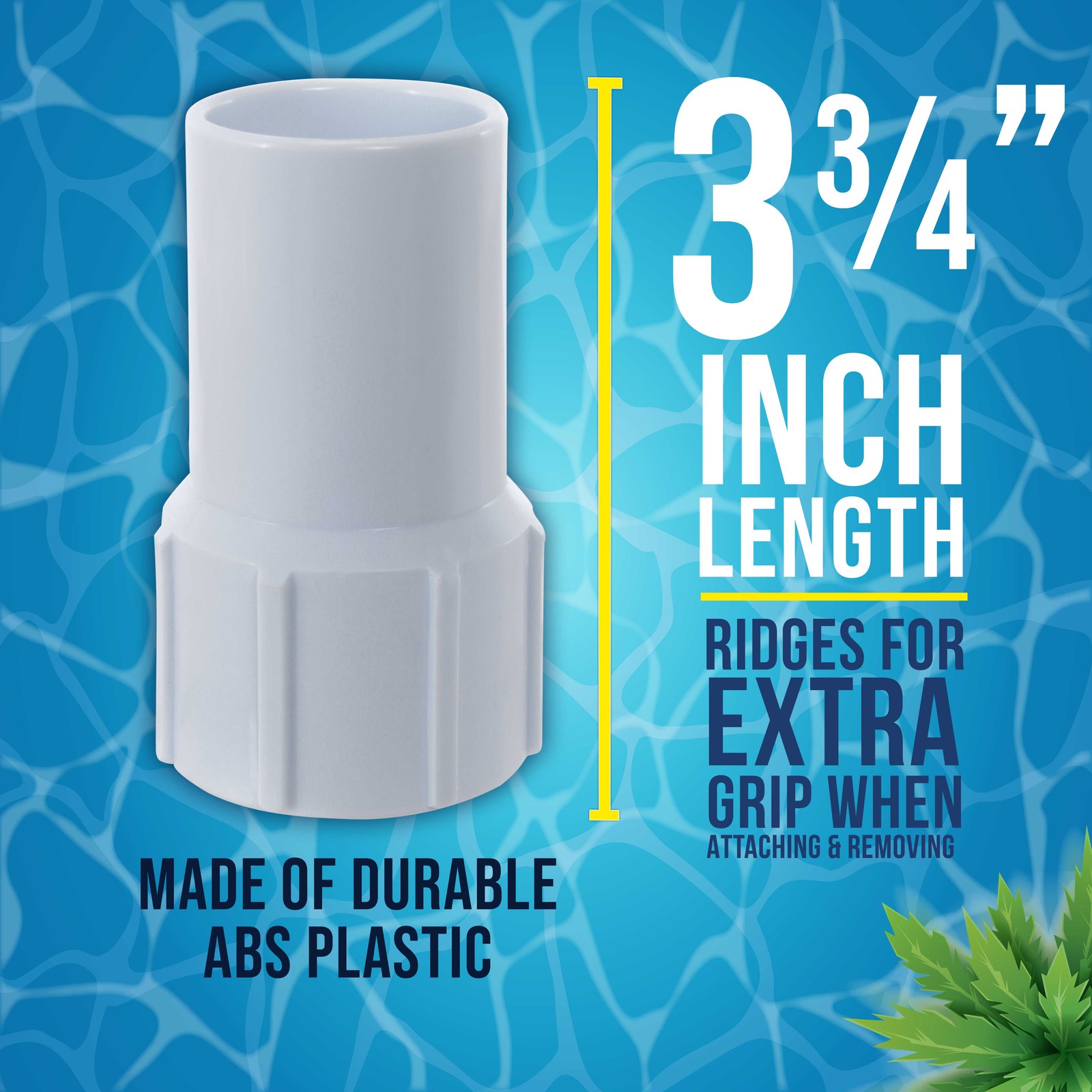 1-1/2" Pool Hose Replacement Cuff, 2 Pack, Spiral-Wound Vacuum Hoses Repair Ends gallery