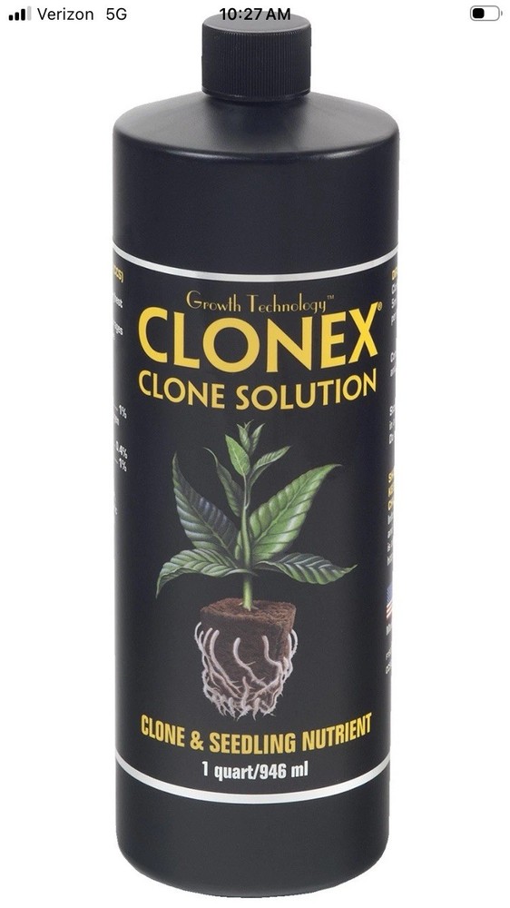 HydroDynamics Clonex Clone Solution - Clone & Seedling Nutrient, 1 Quart