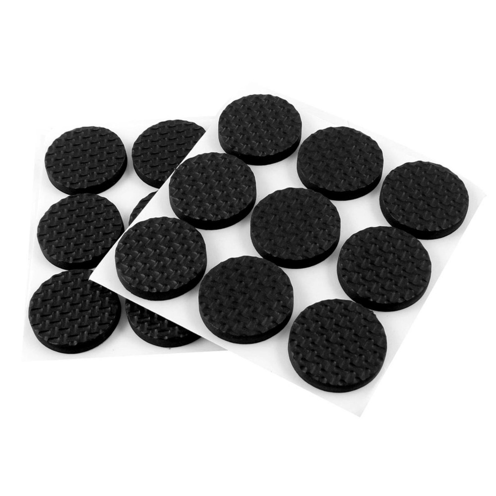 18Pcs Black 2.5cm Diameter Nonslip Table Chair Leg Felt Cushion Pad