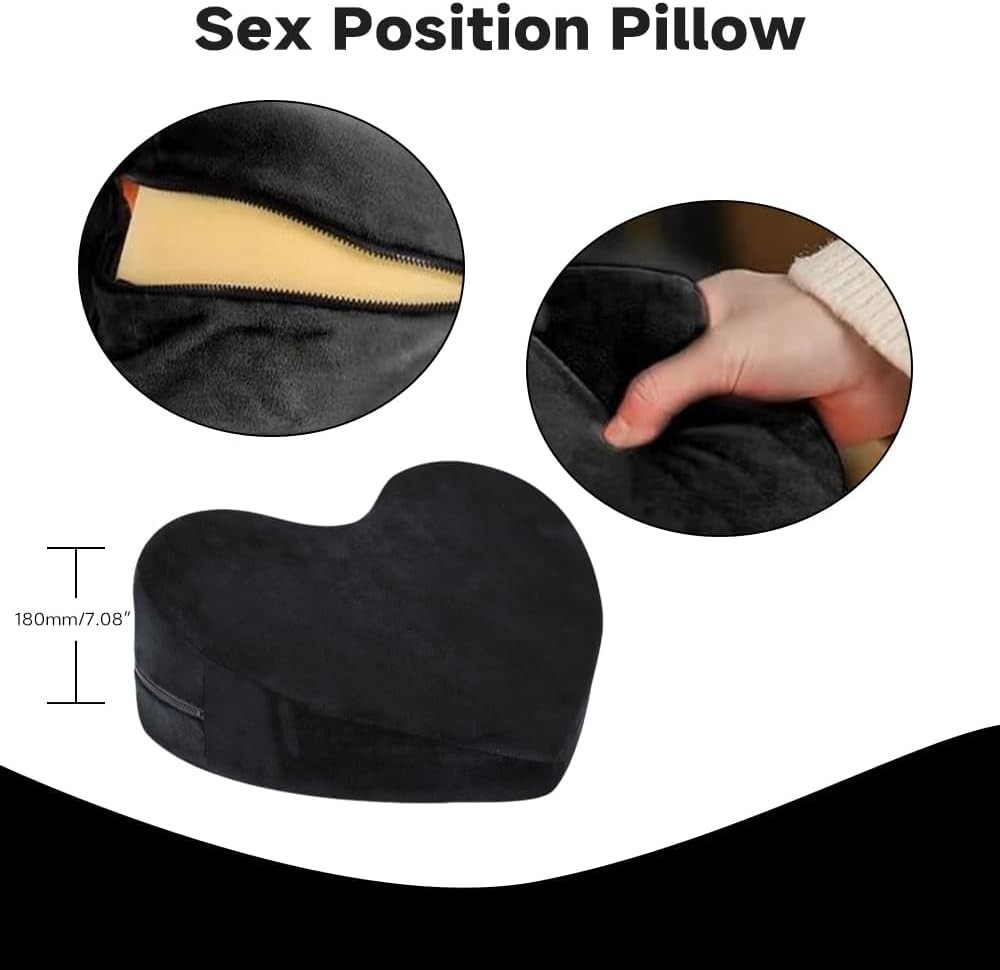 Intimacy Positioning Pillow – Soft Foam Support Cushion for Couples, Ergonomic gallery