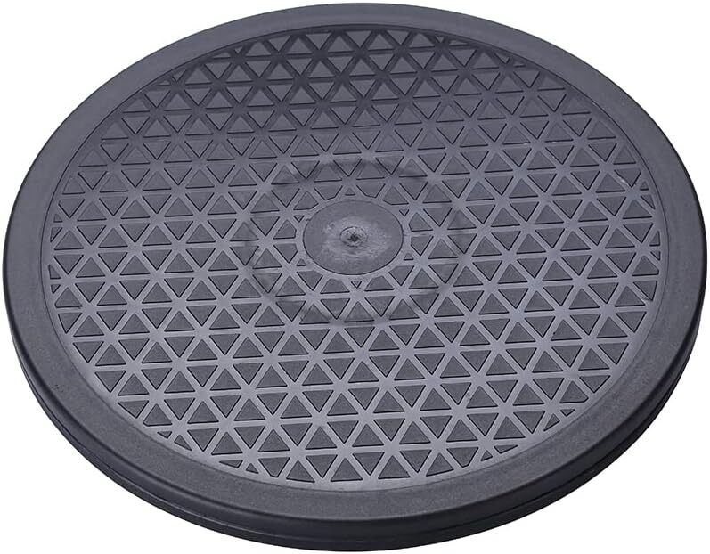 12 Inch Black Rotating Tray Turntable Supports 25Kg Non-slip Bumper For Display gallery