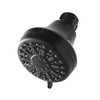 6-Setting Matte Black Shower Head, 3.5" Face with Rub-Clean Nozzles gallery