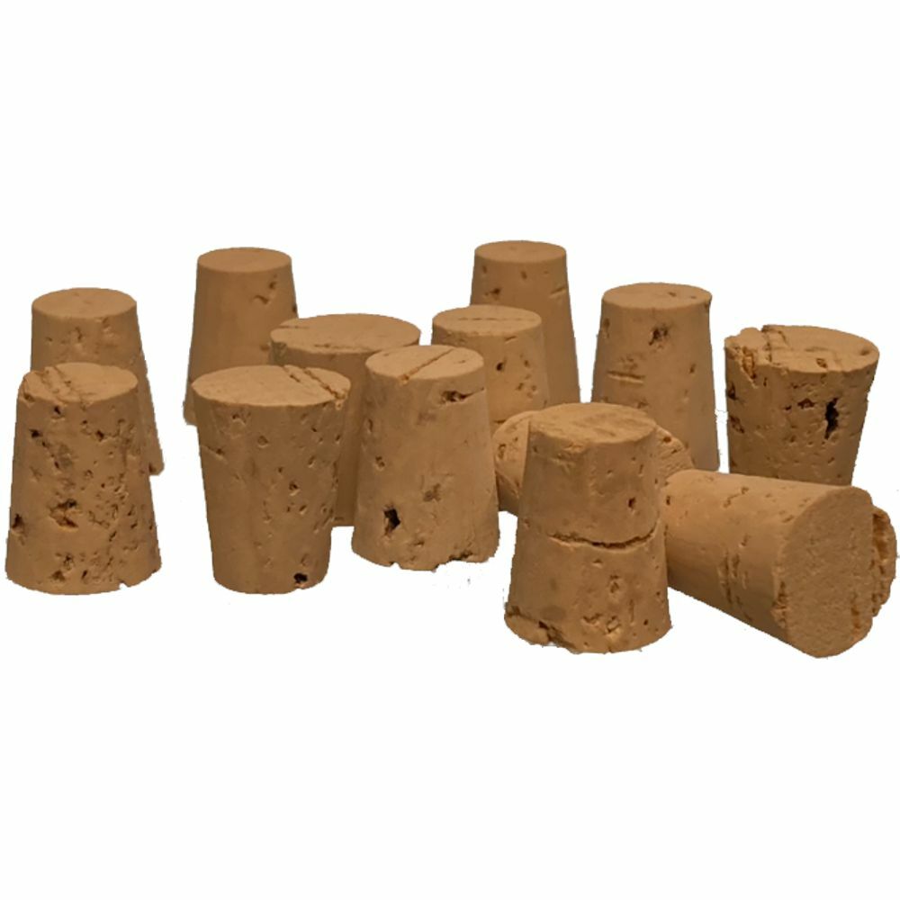Cork Stoppers, Size 11, XXX Quality, Karter Scientific 15A4 (Pack 25)