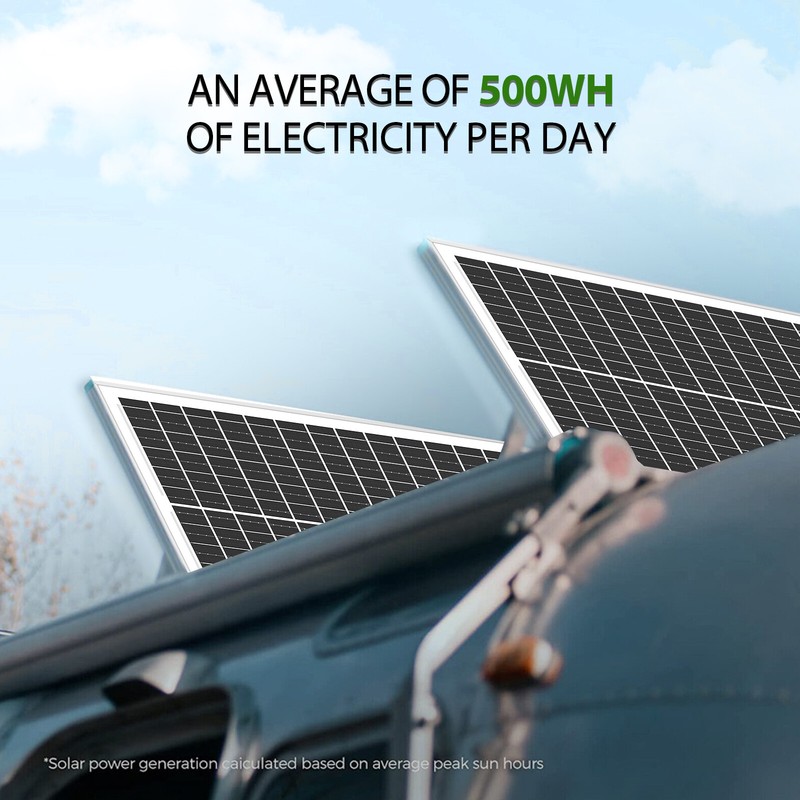 100W Watt 12V Monocrystalline Solar Panel Charger RV Camping Home Off-Grid 12BB gallery