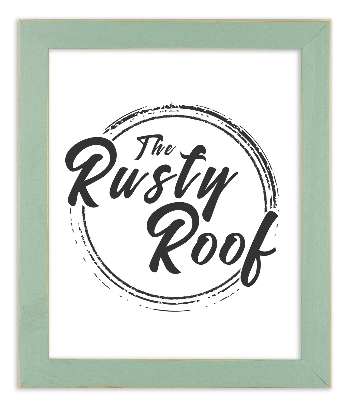 Distressed Emily - Robin Egg Blue Picture Frame - Solid Wood gallery