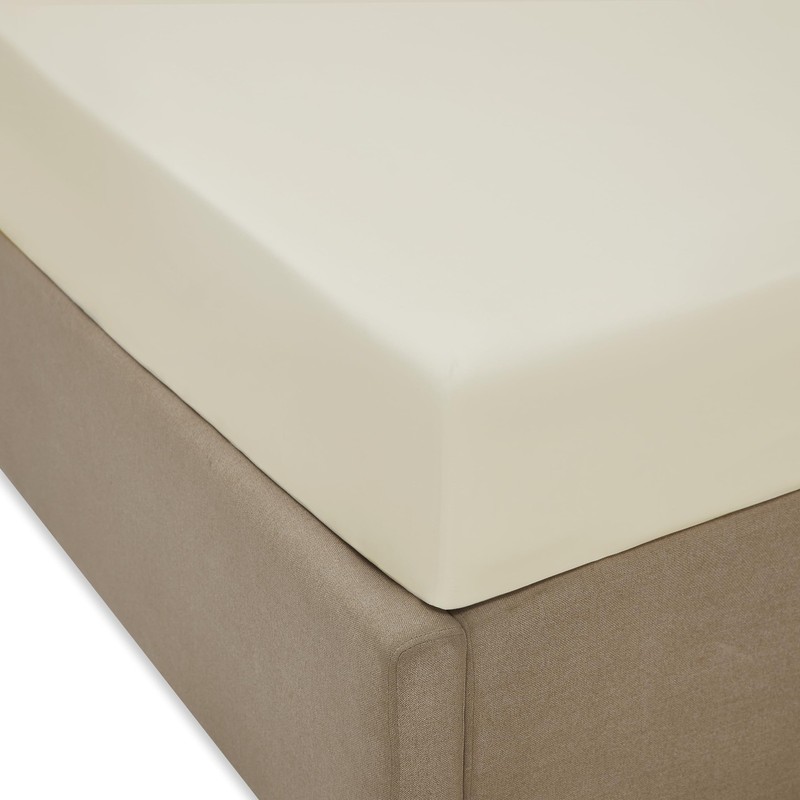 Fitted Sheet – 100% Cotton Percale, Cool & Crisp, Brushed for Softness, Deep ... gallery