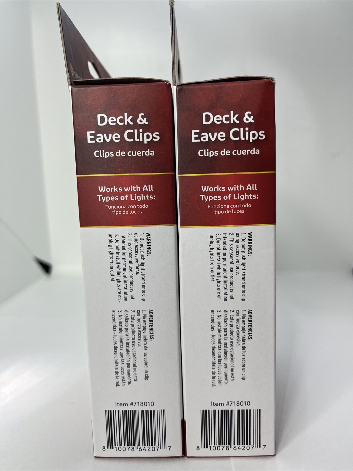 Deck & Eave Clips, Bannisters Railings Eaves Mantels Shelves - 10 Clips (2 PACK) gallery