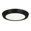 COMMERCIAL ELECTRIC 13 in. Matte Black 3-CCT Selectable LED Flush Mount Light gallery