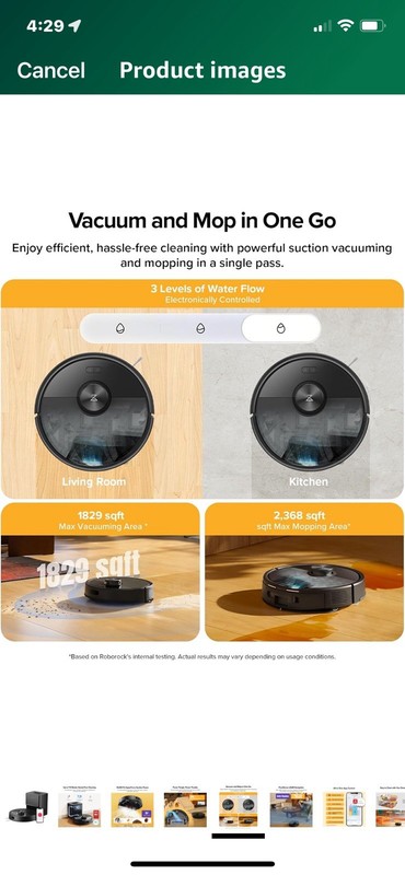 Roborock Q7M5 plus weeks of self empty section system for pet hair carpet naviga gallery
