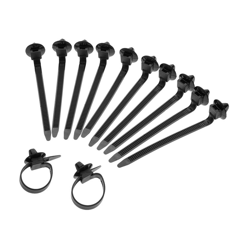Nightosun Universal Nylon Push Mount Clips Plastic Ties for Home Or Garden Use gallery